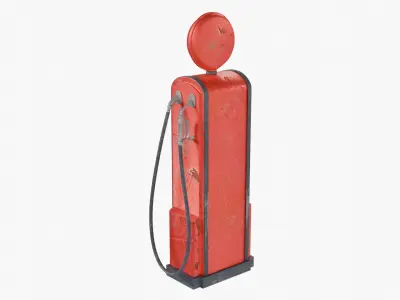 Vintage Gas Pump 3D model purchase