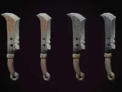 melee colection Free Model Free low-poly 3D model