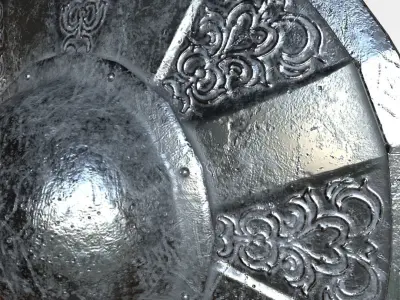 Buckler Shield Low-poly 3D model purchase