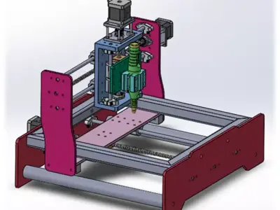 CNC Engraving Machine 3D model buy