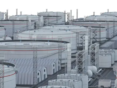Oil Storage Facility 3D model