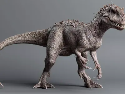 INDOMINUS REX Low-poly 3D model