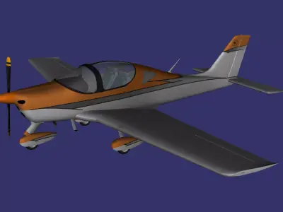 Tecnam P2002 Sierra Free low-poly 3D model