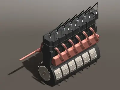 Engine solidworks Free 3D model