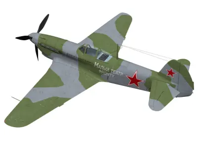 yakovlev yak-9d 3D model purchase