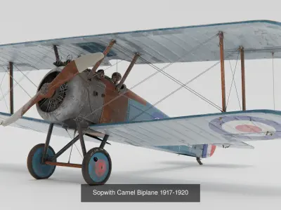 Historic Aircraft Set 3D Model Collection