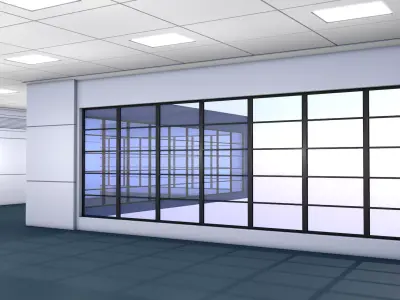 Office Interior Room 3D model