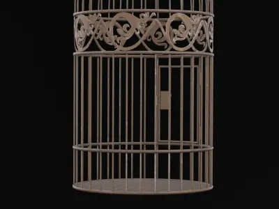Rusty Bird Cage 3D model