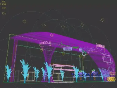 Exhibition - Area -3X7-3DMAX8-25 3D model