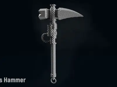 AC Corvus Hammer Low-poly 3D model