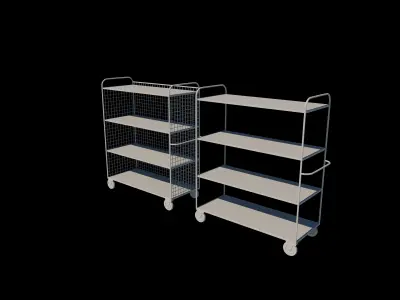 Industrial shelve 3D model