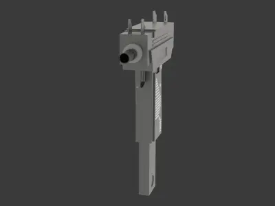 UZI Low-poly 3D model Low-poly 3D model