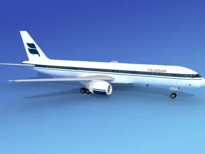 Boeing 757-200 Iceland Air 3D model