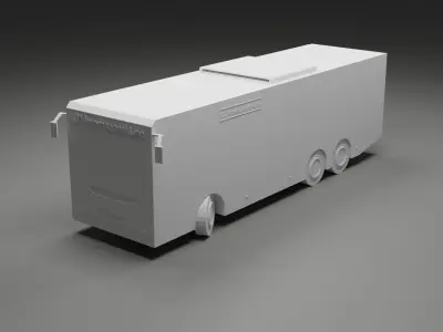 Low-Poly Bus Low-poly 3D model