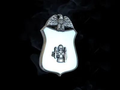 Military badge  3D print model