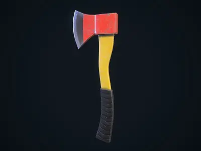 Old Axe Free low-poly 3D model