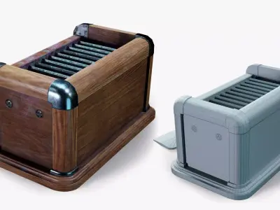 Tailors Chalk Sharpener Low-poly 3D model