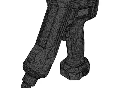 Futuristic Plasma Cutter Tool 3D model purchase