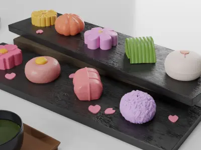 Japanese tea 3D model