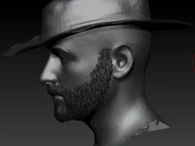 Military head 3D print model