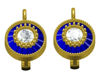 Beautiful Small Size Earring 3D print model