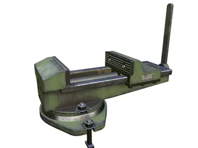 Vise tool Low-poly 3D model