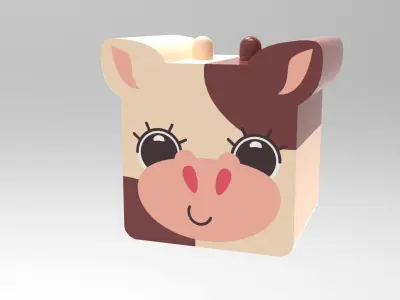 Cube Animal Pack Free low-poly 3D model