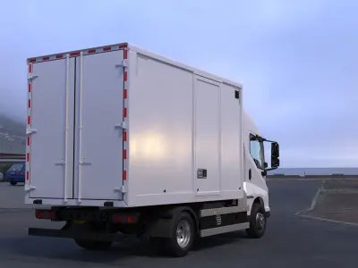 Electric Truck BYD ETM6 White 3D model