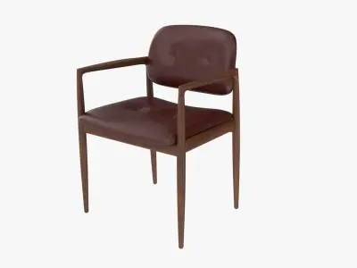 Leather Armchair 3D model get