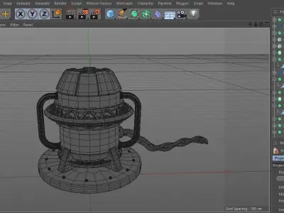 Sci fi props -007 - NO TEXTURES Free 3D model