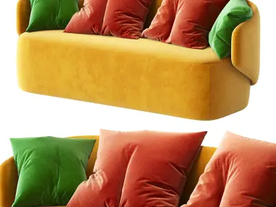 Crescent  Sofa 3D model