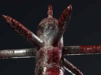 The Skullsplitter - Melee Weapon Low-poly 3D model