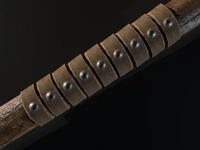 Medieval Axe Low-poly 3D model buy