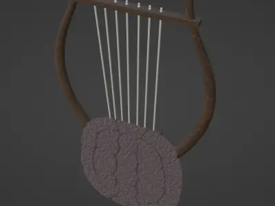 Apollos Lyre - Greek Mythology Low-poly 3D model