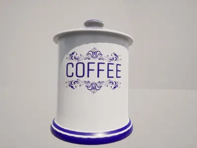 Antique ceramic containers Low-poly 3D model