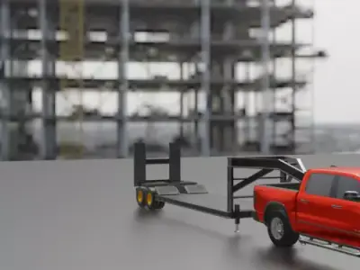 GOOSE NECK TRAILER T01-19MAY 3D print model