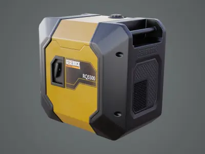 Portable Inverter Generator Low-poly 3D model