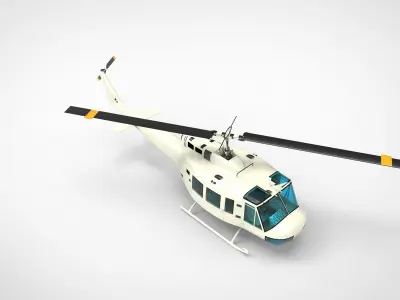 Bell UH-1 Iroquois 3D model