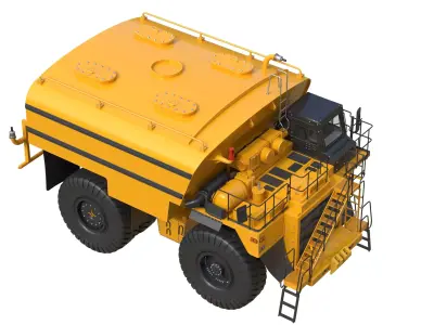 785D WaterTruck Low-poly 3D model