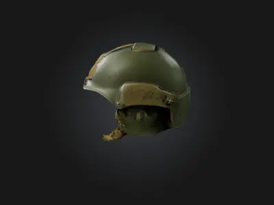 Military Helmet Low-poly 3D model