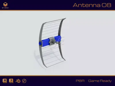 Antenna 08 Low-poly 3D model