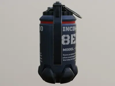 Thermal Grenade Low-poly 3D model