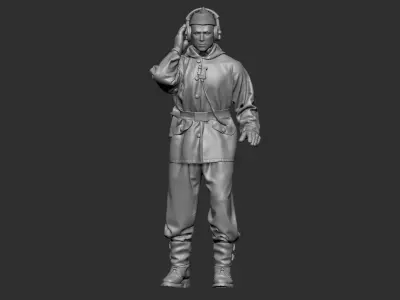 German Tankman 1 ww2 3D print model