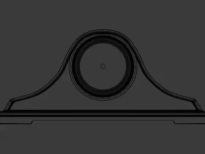 Antique Mantle Clock 3D model