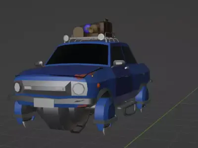 Sci-fi Car 3D model