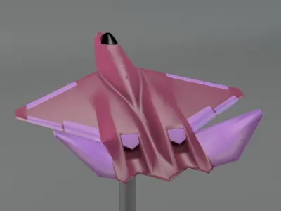YF-23 Grey Ghost-Black Widow 3D print model