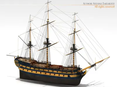 HMS Leopard 3D model purchase