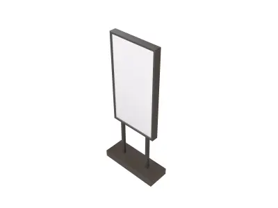 Advertising Display Mockup v1 001 Low-poly 3D model
