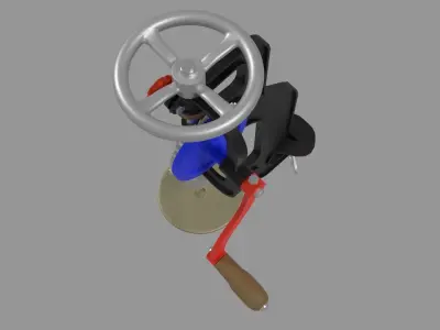 Old type drill 3D model