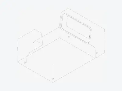 Seat - Sofa - Simplicity - Chaise - One Arm Low-poly 3D model